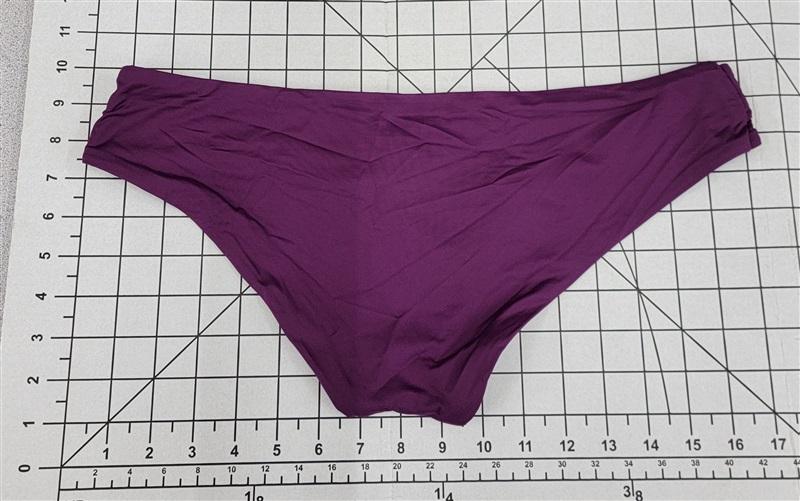 NWT Becca by Rebecca Virtue L Purple Keyhole Hipster Bikini Bottom #86750