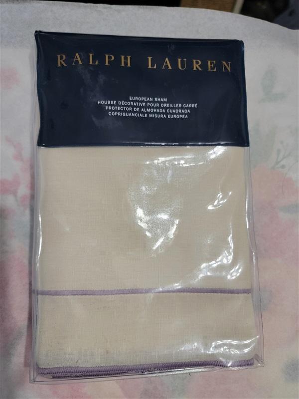 NWT Ralph Lauren Georgica Collection White Crestwood Standard Sham #86964