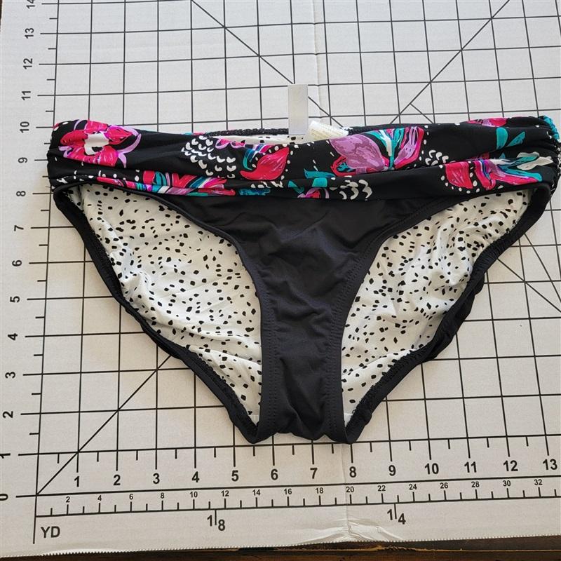 NWT Anne Cole XS That's a Wrap Wild Flower Fold Over Bikini Bottom 87565