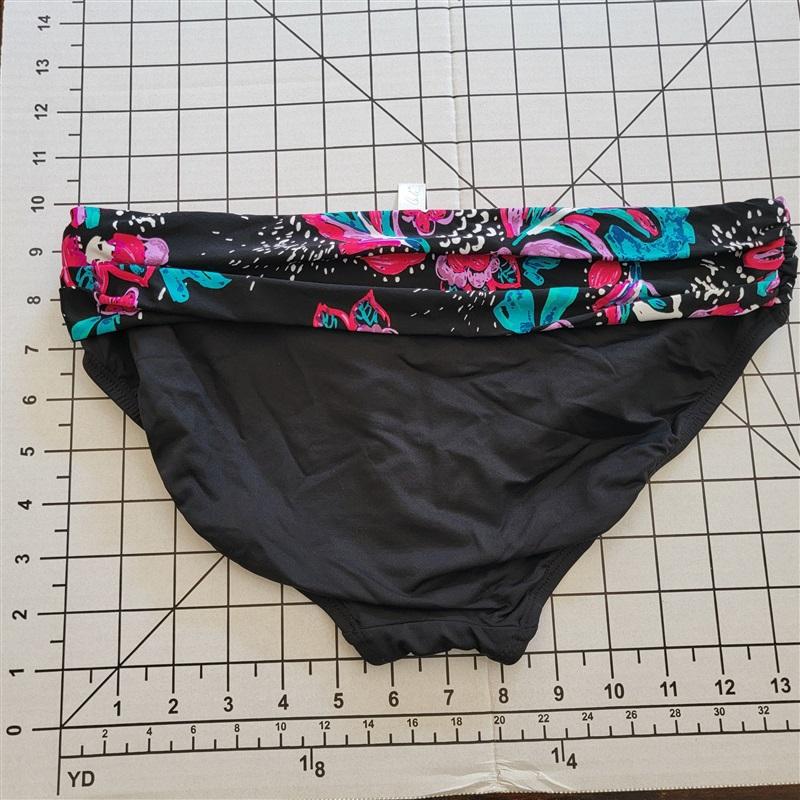 NWT Anne Cole XS That's a Wrap Wild Flower Fold Over Bikini Bottom 87565