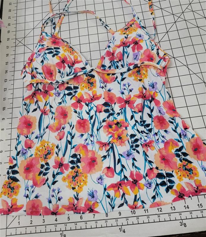 NWT Hula Honey M Such a Fleury PoppyTankini Swim Top 88118