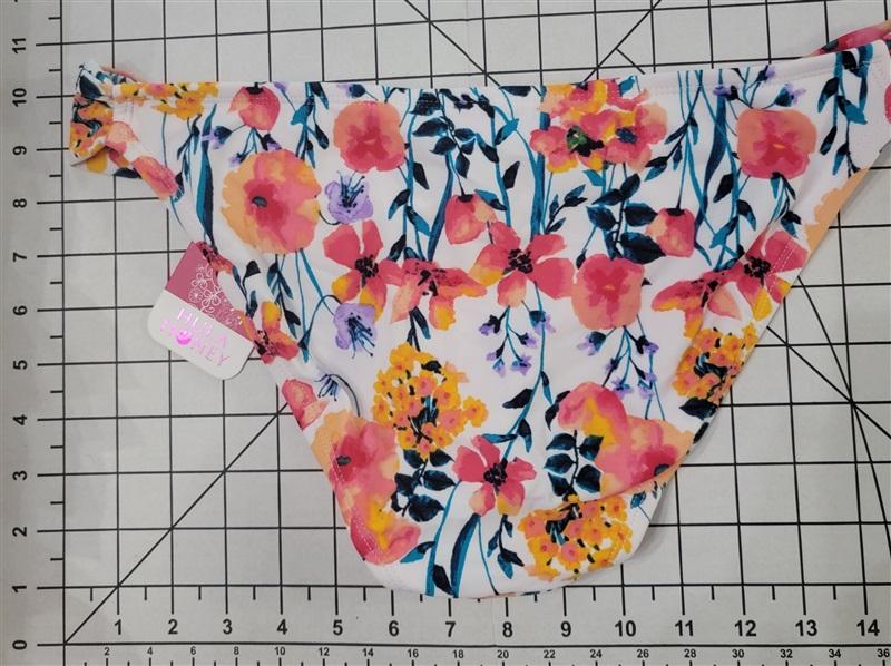 NWT Hula Honey L Such a Fleury Poppy Cheeky Swim Bottoms #88273