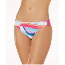 NWT Hula Honey Flying Colors 102658 M Multi Strappy Cheeky Swim Bottoms #89501