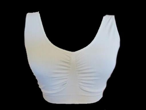 NEW Genie S/M White Comfort Sports Leisure Wire-Free Af0081 Bra 92912