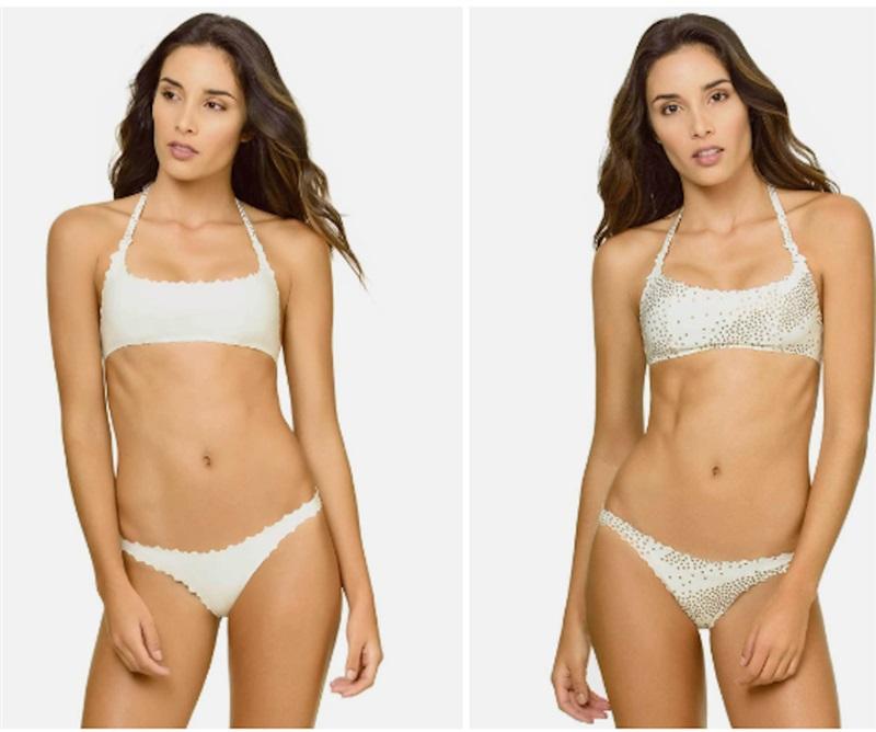 NWT Pilyq M City Of Stars Scoop Neck Halter Bikini Swim Set #94295