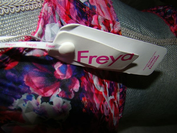 NWT Freya 30I Hypnotise Underwire Plunge Bra & Panty AA1911 Pink Floral #95338