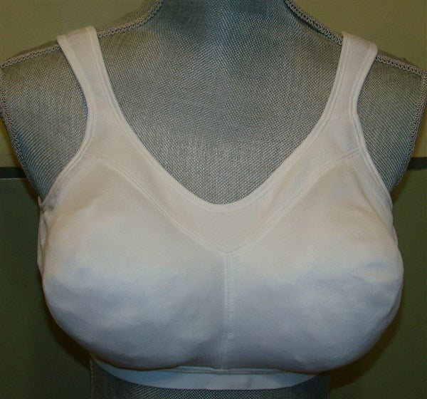 NWOT Playtex 36C 18 Hour Support Active Lifestyle Wireless Bra 4159 White 95840
