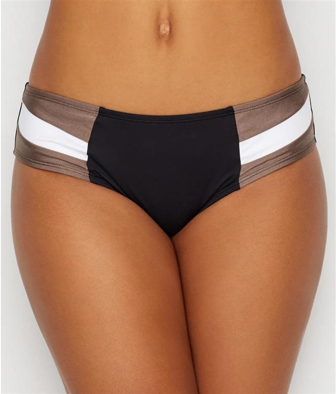 NWT Kenneth Cole Tile Tease Colorblock L Hipster Bikini Swim Bottoms #96931