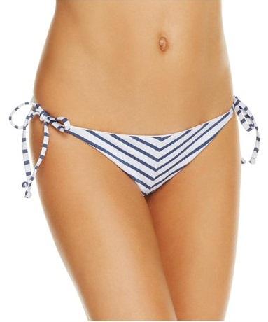 NWT Splendid Chambray S Blue Striped Cheeky Bikini Swim Bottoms #97727