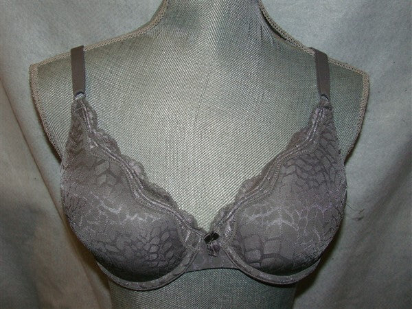 NWOT Maidenform 34C One Fab Fit Demi Bra 9471 Gray 98569