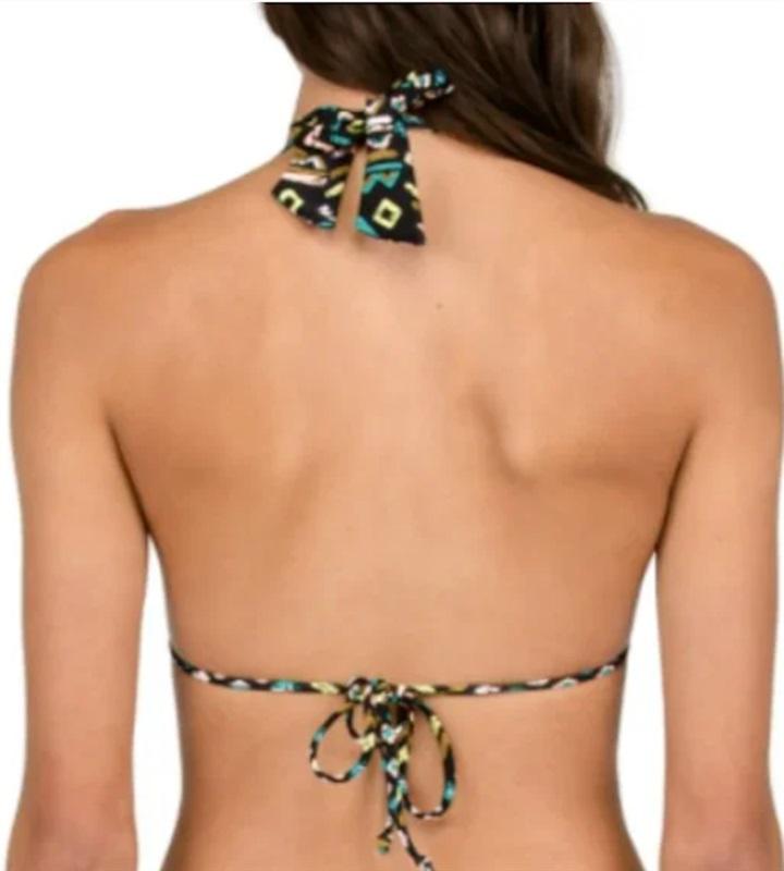 NWOT Volcom Tribal Instinct S Reversible Triangle Bikini Swim Top #99298