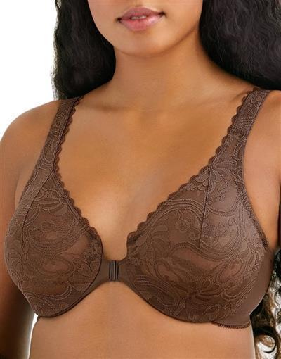 NEW Glamorise Wonderwire Front Close Bra 9245 Brown 42G #82506