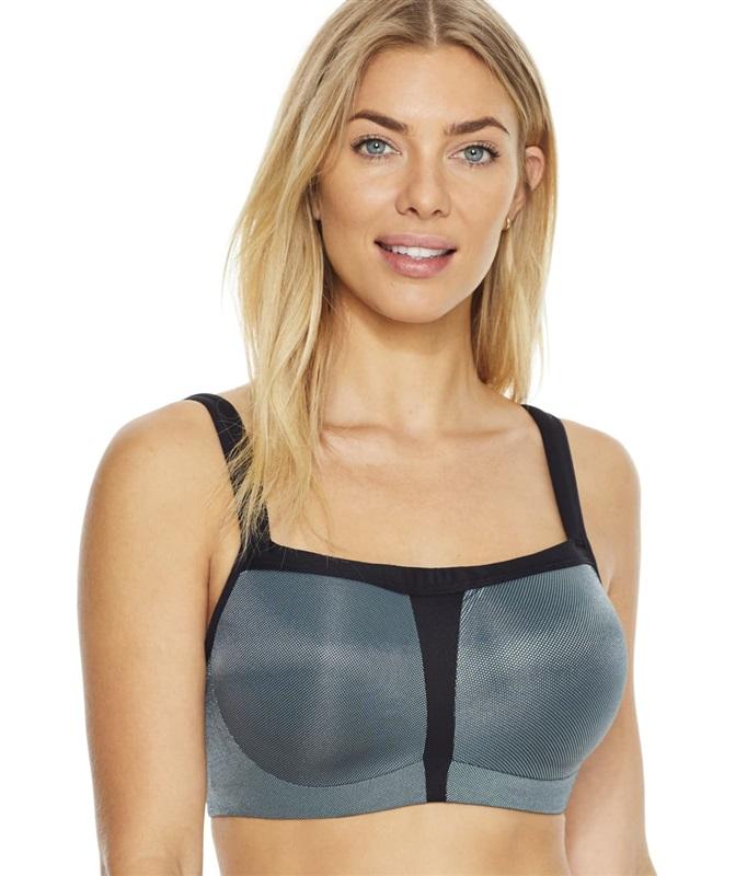 NWT Le Mystere 34DD Hi Impact Full Support Underwire Sports Bra 920 Black 87381