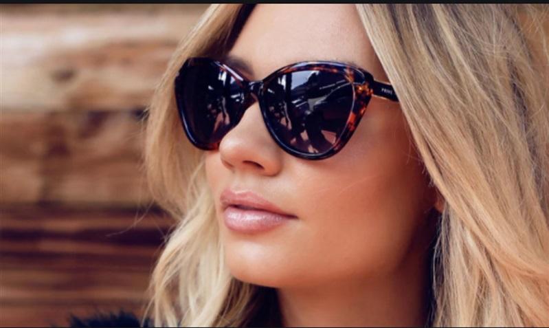Prive Revaux The Hepburn 2.0 Cat Eye Polarized Sunglasses Purple Tortoise #78102