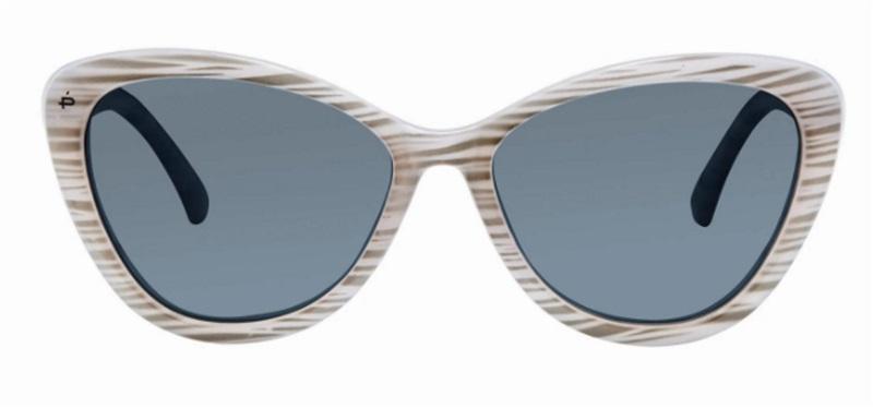 Prive Revaux The Hepburn 2.0 Cat Eye Polarized Sunglasses Gray Marble #78103