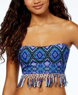 NWT Raisins S In Your Dreams Bali Fringe Bandeau Bikini Top Swimsuit 86367