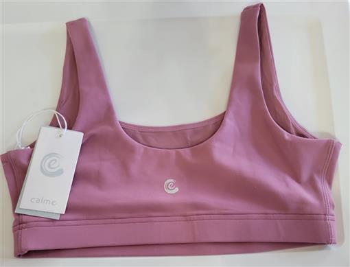 NWT Calme Johnny Was Endurance Scoop Sports Bra Sz L Mauve 100107