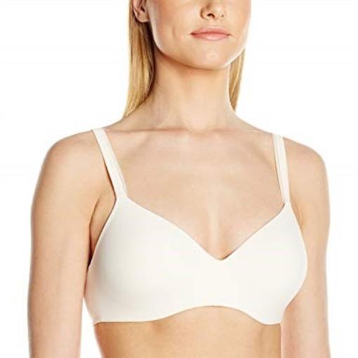 NWOTD Hanes 36D Platinum T-Shirt Soft Wireless Bra HP03 Ivory 100251