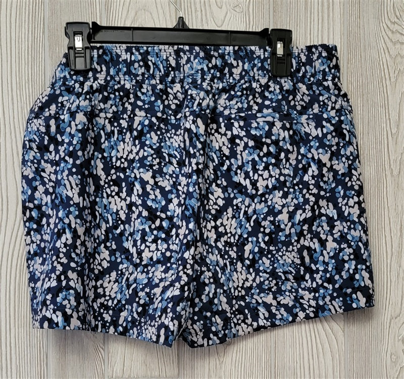 NWT Calme Johnny Was L Elements Travel Shorts Blue Dots 100314