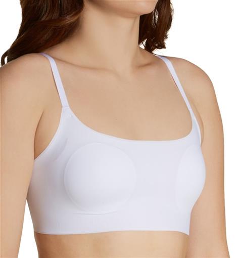 NWTD Hanes XLUltra Light Comfort Foam Pullover Wireless Bra HU40 white #100384