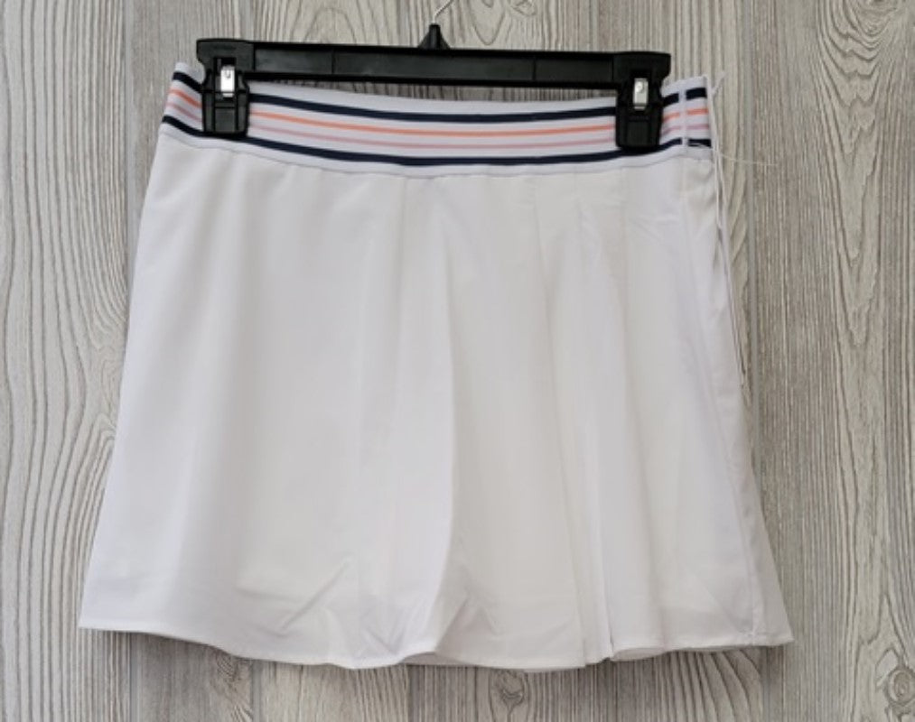 NWT Calme Johnny Was M Endurance Tennis Skirt White 100586