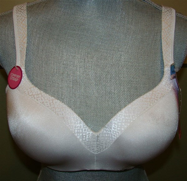 NWOT Playtex Secrets 38D Bra Full-Figure Underwire Balconette 4823 White 101688