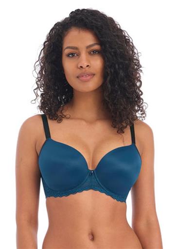 NWOT Freya 32J US Offbeat Demi T-shirt Bra AA5450 Blue 102877