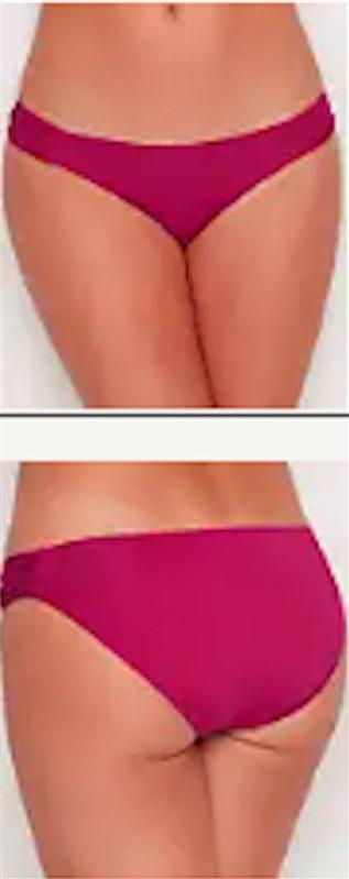 Becca Rebecca Virtue XL Color Code American Tab Side Bikini Bottoms Pink 112022