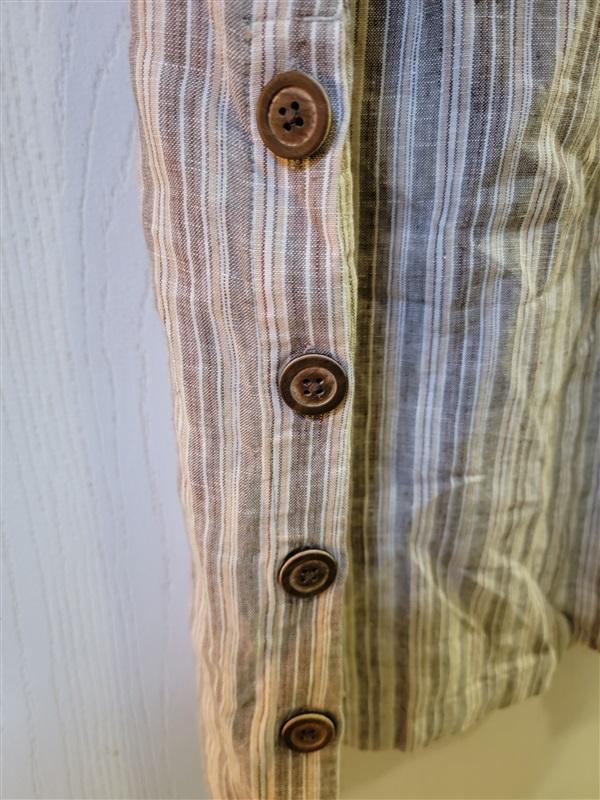 NWOT Coldwater Creek XS Pull On Stripe Skirt Button Side 112301