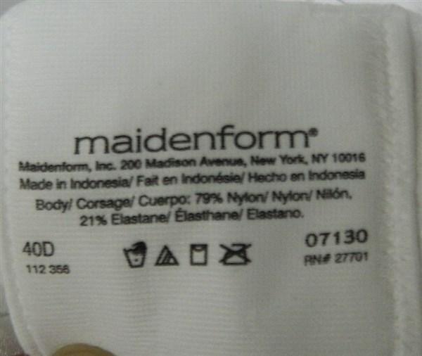 NWOT Maidenform 36B Pure Genius Strapless Coolfoam Bra 7130 White 112621
