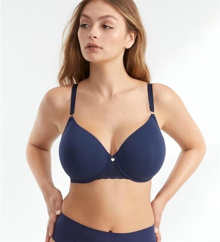 NWOT Natori 34D Bliss Perfection Comfort Contour Underwire Bra 721154 Blu 112818