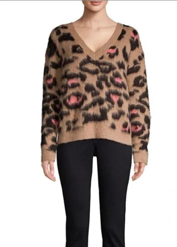 NWT Wildfox XS Preppy Kitty Tatum Acrylic/Wool Sweater 113133