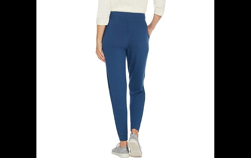 NEW Lisa Rinna XL Brushed Hacci Jogger Pants Blue 114121