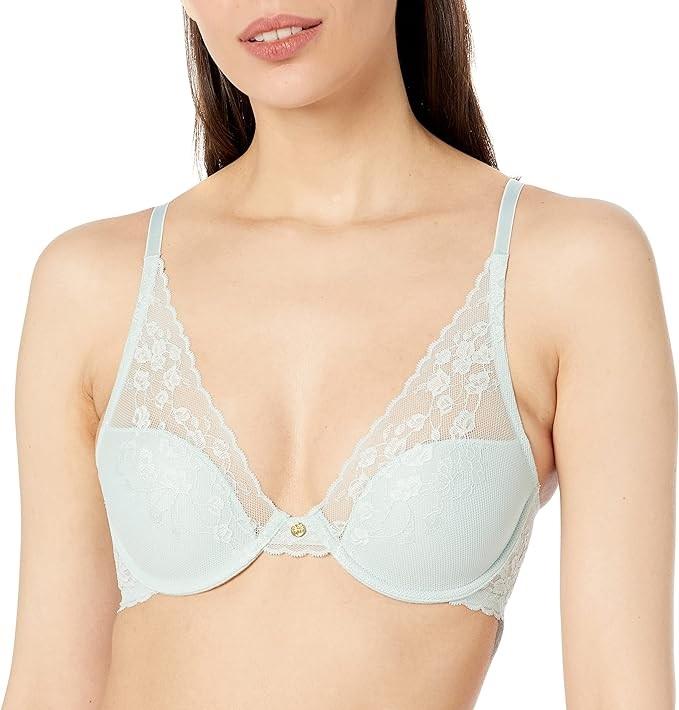 NWT Natori 36DDD Cherry Blossom 721191 Convertible Bra Green 114485