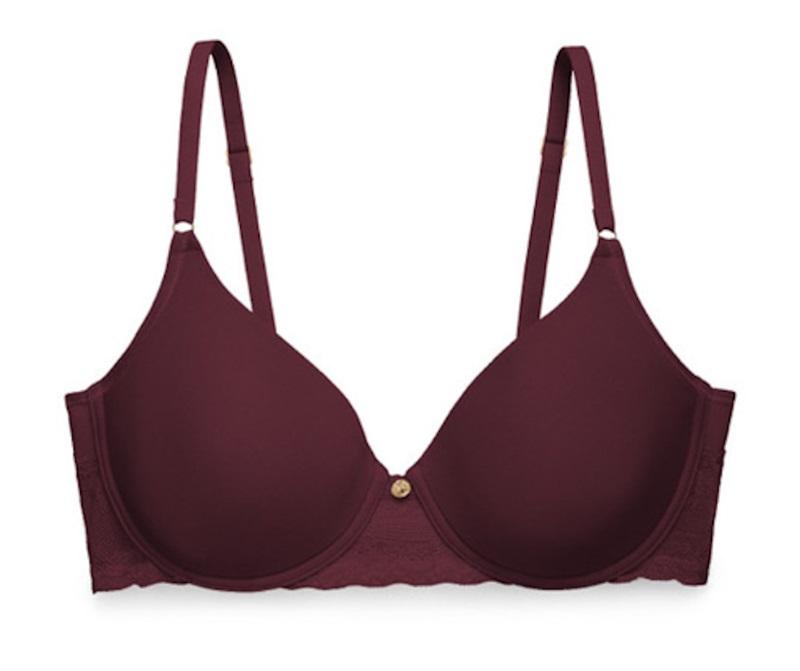 NWT Natori 36DD Sheer Jacquard Full Contour Underwire Bra 136059 Wine 114491