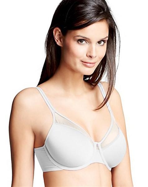 NWOT Bali 42C 1 Smooth U Light Convertible Full-Coverage Bra 3439 White 114780