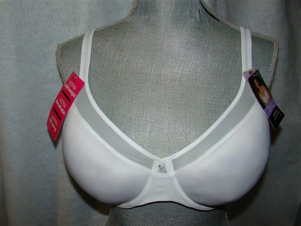 NWOT Bali 42C 1 Smooth U Light Convertible Full-Coverage Bra 3439 White 114780