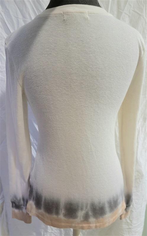 NWOT Anthropologie Michael Stars M Waffle Long Sleeve Top Tie Dye 115131