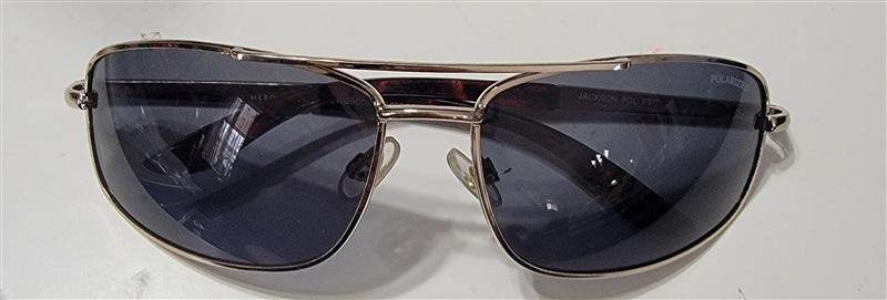 NWOT Jackson Polarized Sunglasses Gold & Black Unisex 115251