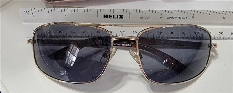 NWOT Jackson Polarized Sunglasses Gold & Black Unisex 115251