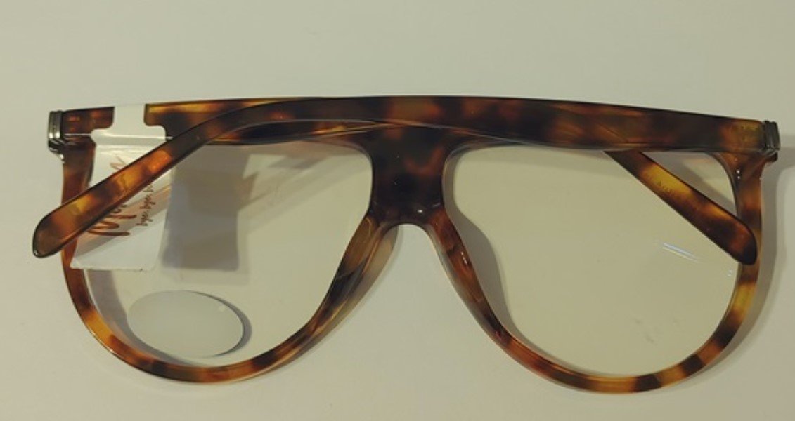 Marvy Aviator Thick Frame Glasses Nerd Blue Light Readers 0.00 BLACK 115256