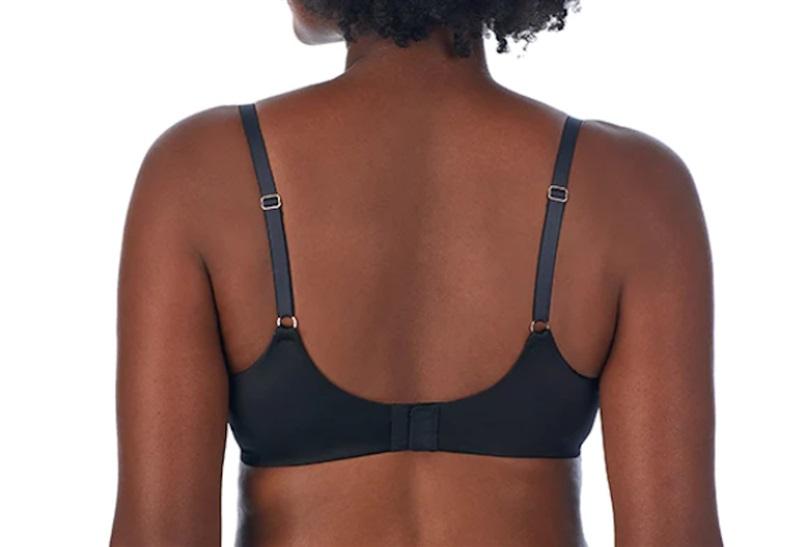 NWT Le Mystere 34D Modern Mesh Unlined 3316 T Shirt Bra Black 115345