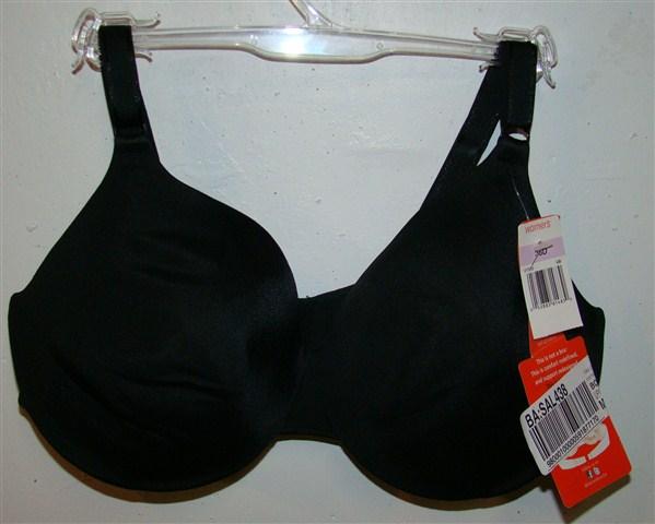 NWPt Warners This is Not a Bra 40D Black Bra 01593 T-Shirt 115585