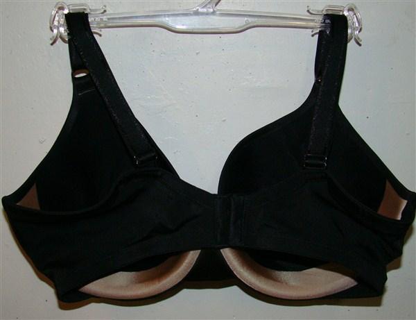 NWPt Warners This is Not a Bra 40D Black Bra 01593 T-Shirt 115585