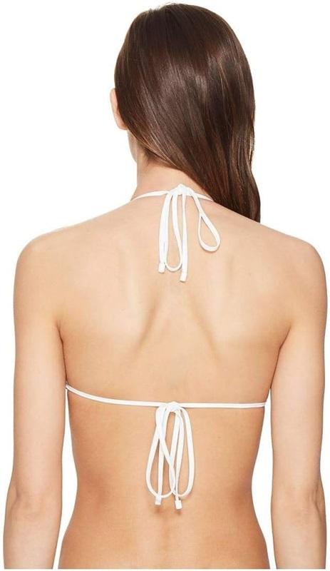 NWTD Jonathan Simkhai SM Lace Triangle Bikini Top Black 115762