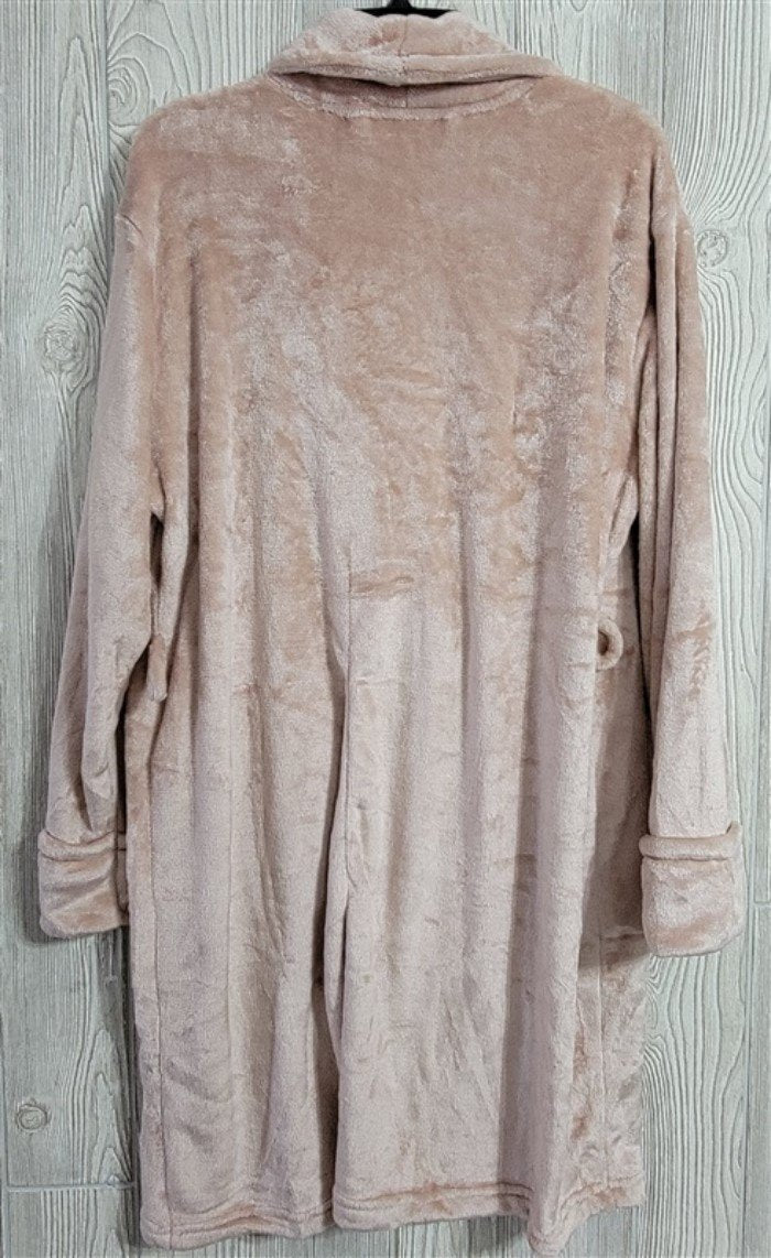 NWD etoile Luxurious Fleece Short Robe w/ Pockets O/S Blush Pink #84532