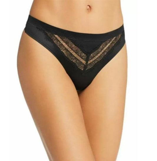 New Jason Wu Eyelash Lace Thong Panties Black XL 34041JW #85952