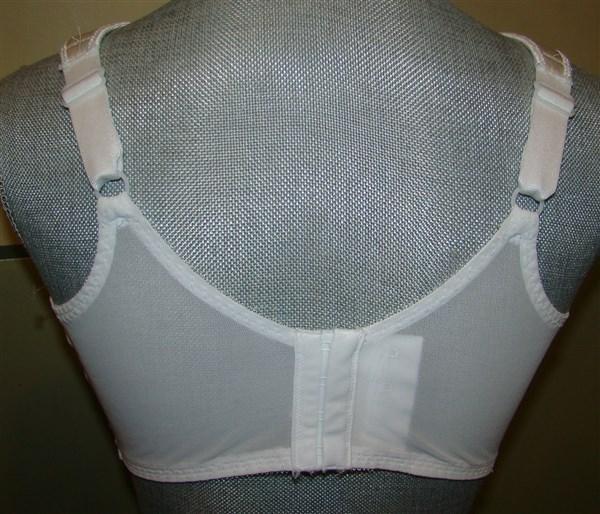 NWT Bali 36D Satin Tracings Minimizer Bra White 3562 #42428