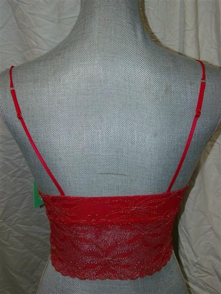 NEW honeydew Intimates 76090 Camellia Longline Bralette S Red 50062