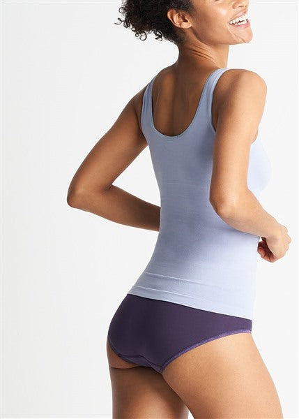 NEW Yummie Tummie YT5-164 SEAMLESS 2-Way Shaping Tank Purple M/L 69343